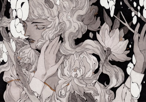 supersonicart: Katharina Ortner x INPRNT. The stunning illustration work of artist Katharina Ortner 