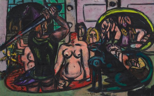 hildegardavon:Max Beckmann, 1884-1950Perseus’s last duty [Medusa], 1949, oil on canvas, 89.4x142 cmC