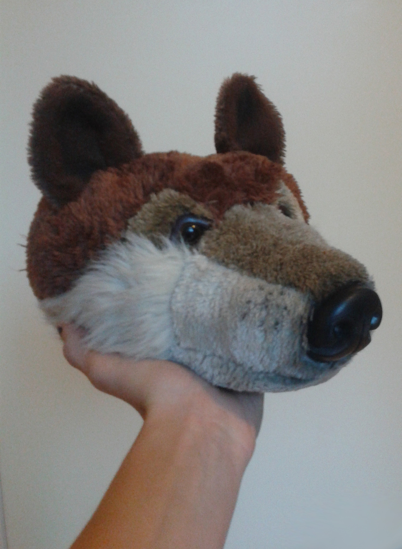 wolveswolves:  My sister&rsquo;s wolf slippers - cute!