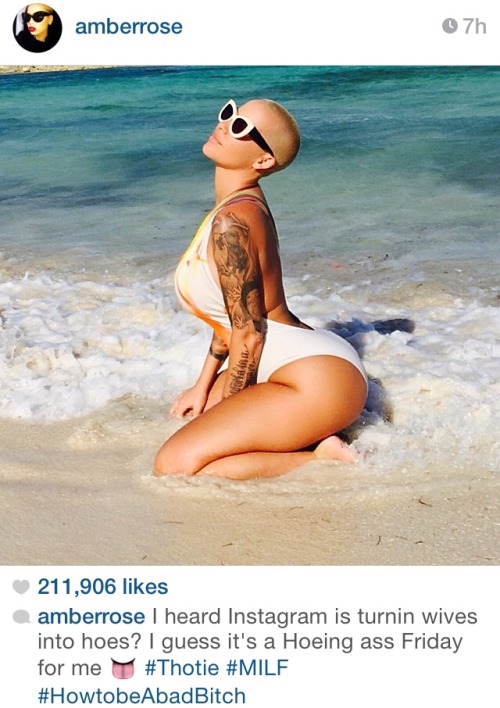 seventeeneblack: Amber Rose+Feminism on Instagram