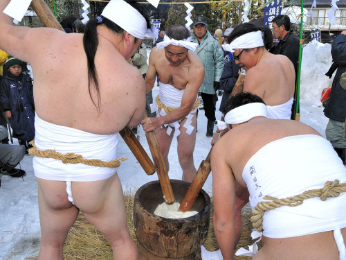 胡四王蘇民祭 - 胡四王神社, 矢沢, 花巻, 岩手Koshiō Sominsai Festival - Koshiō Shrine, Yasawa, Hanamaki, Iwate