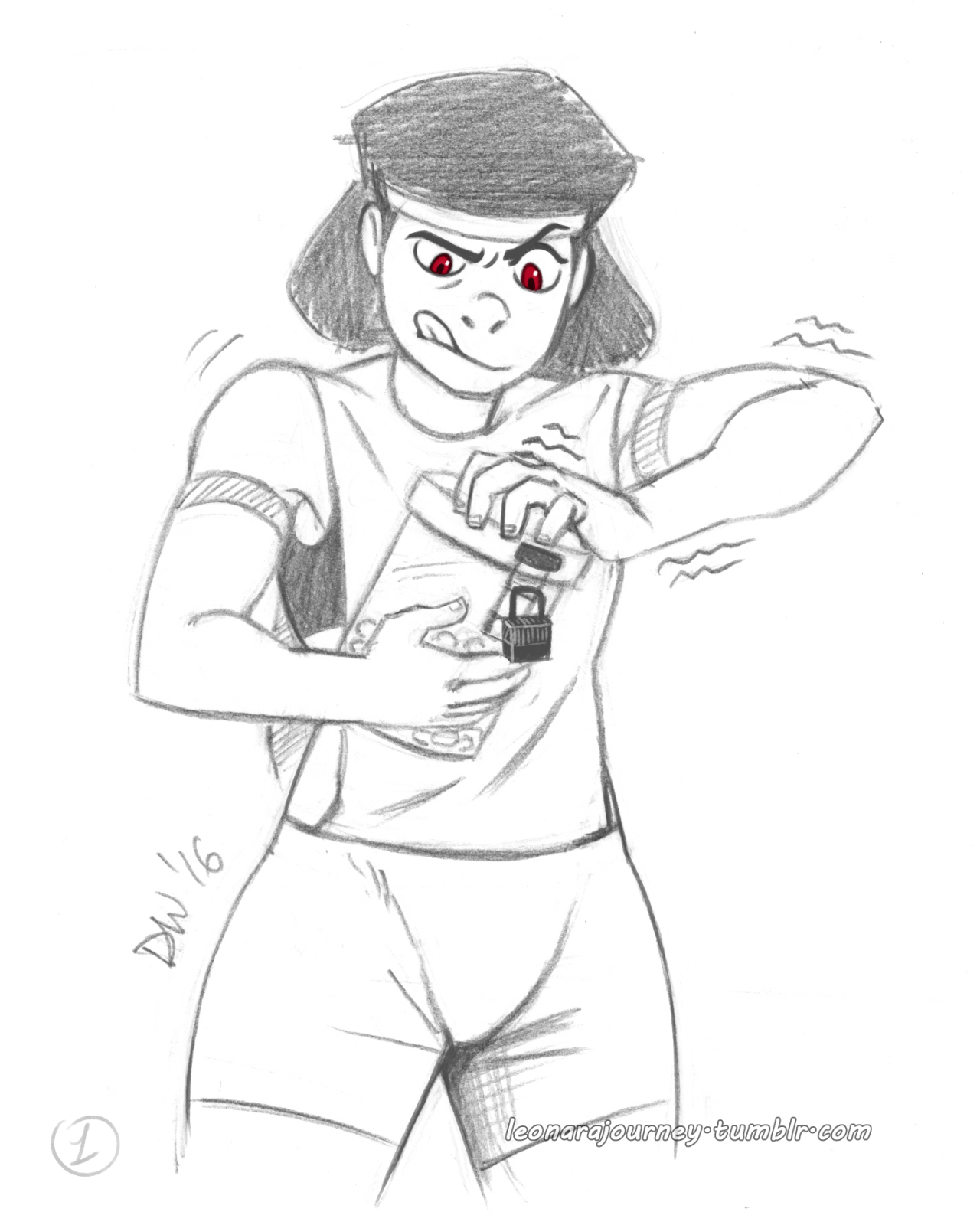 leonarajourney:   Convo with the smol strong @iceangel242 (and she drew that cute