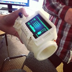 psychognosy:  ashleyhennefer:  On Sunday we submitted our Pip-Boy 3000 project to the NASA Space Apps challenge. This project, which I documented on my Instagram, was in response to the “Space Wearables” challenge pitched by NASA. We made a working