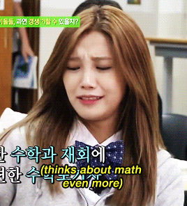 eunjiprotectionsquad: eunji’s reaction to mathematics class - on ‘off to school’