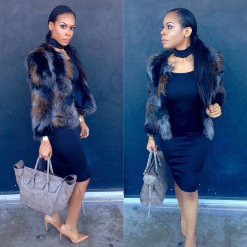 simplysahanie: Sunday fun day H&amp;m furForever 21- dress with chokerMango- pumps