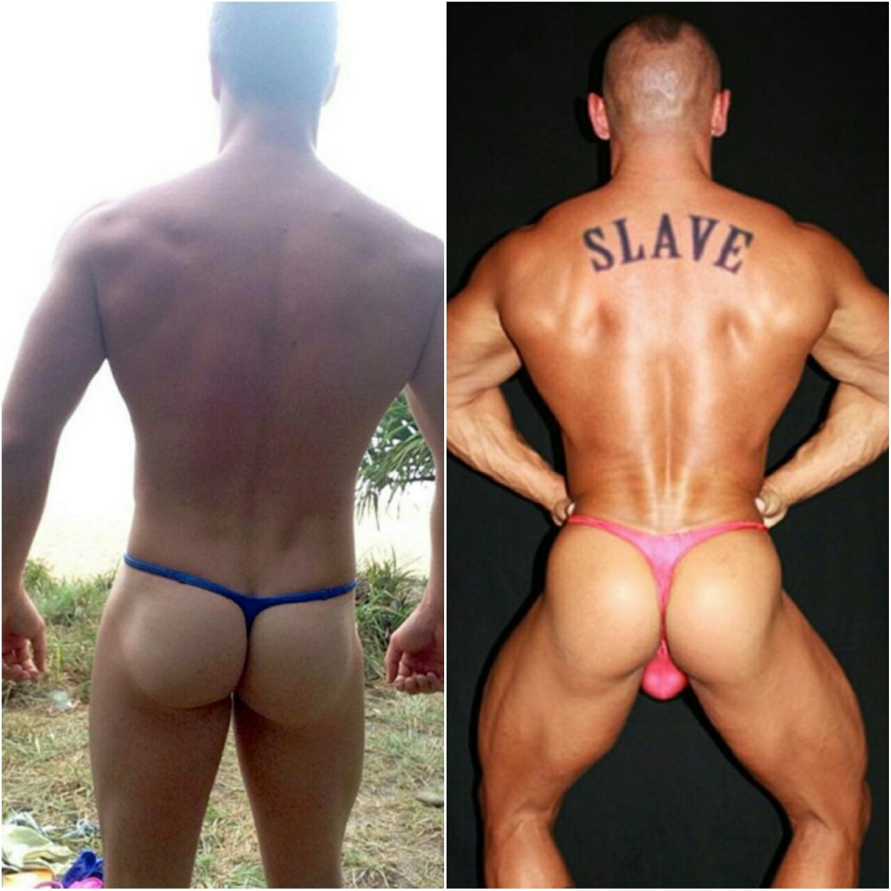 sexysubdad:  Idea for dressing Your sub/slave when You go to the beach. These will