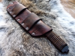 ru-titley-knives:  File knife leather . 