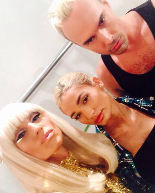 Backstage @theblondsny with @princesspiamia @davidblond ✨✨