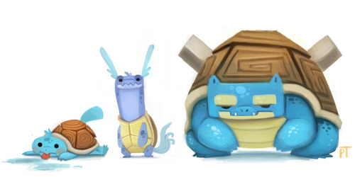 dotcore:  Kanto Starters.by Cryptid Creations. 