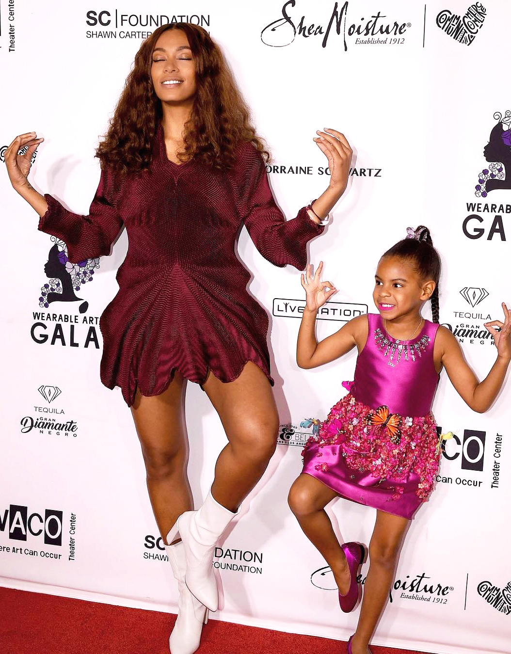 thecarterkids:Solange and Blue Ivy at the Wearable Art Gala (April 29, 2017)