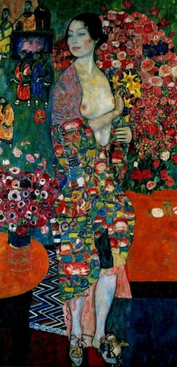 mignonne-allons-voir-si-la-rose:  Gustav Klimt. The dancer 1916-1918                                