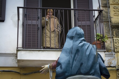 Procession with Madonna Addolorata in Nocera Terinese during the Holly Week. [x]&gt; Photo: Clau