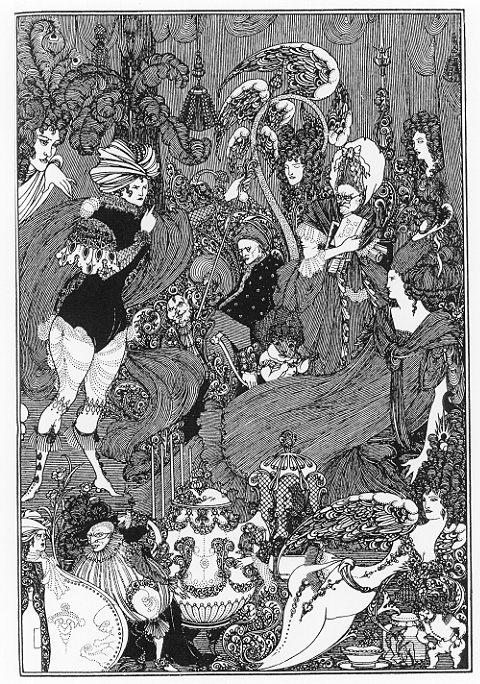 thevictorianlady-blog:Aubrey Beardsley’s illustrations to Alexander Pope’s The Rape of the Lock, 189