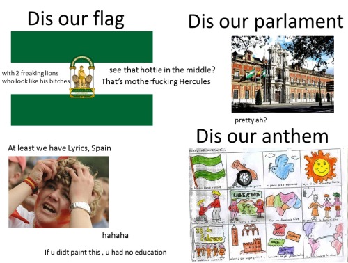 fallenrohirrim:  i should be studying, but here you have all you need to know about andalucia  I LIVE THERE XDDDDDD BANDOLEROOO(8)