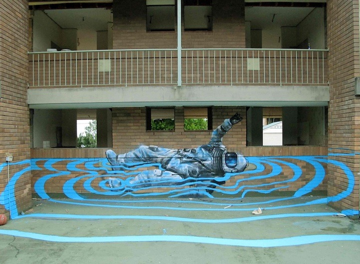 Speed of sound (awesome street art by Fintan Magee, painted in tribute to Felix