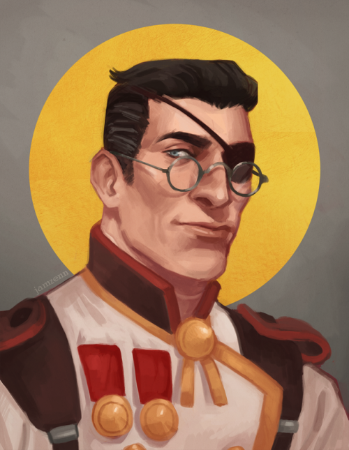 A commission for @fuckinghardhat of their RED medic Richard! 