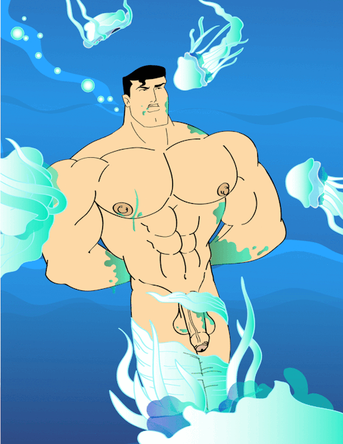Superman Eaten By Hypnotic Jellyfish