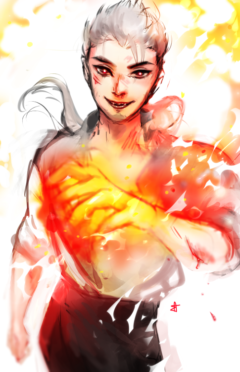 promsien:  ariuemi:  Danny Phantom art for Prommie! From yesterdays stream. : )   aJKLDFJGLFDJGLDFjg TYSM