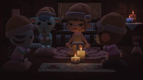 telling scary stories at the slumber party