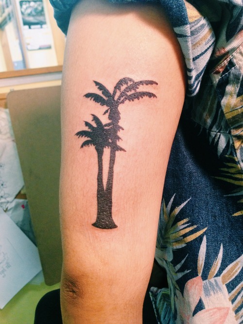 Tattoo uploaded by Sami Mi   palmtreetattoo palmtree beach  summer palmtrees  Tattoodo