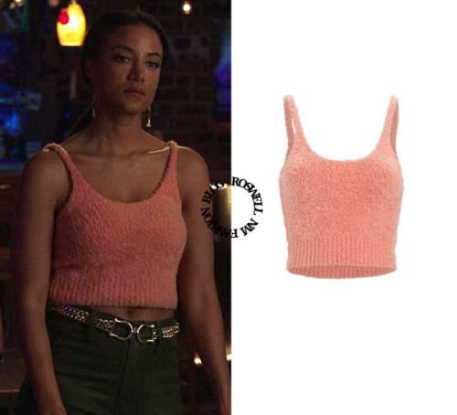  Who: Heather Hemmes as Maria DeLucaWhat: Le Ore Modena Cozy Cropped Tank Top - $49.97Where: 3x13 “N