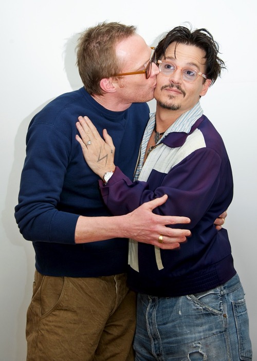 Lovely Moments: Johnny Depp and Paul Bettany, 8 years ago (2014), on this day (April 6), through the