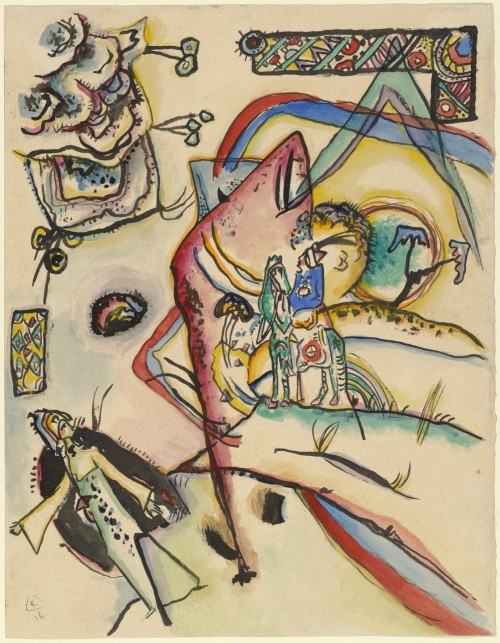 The Horseman (Reiter), Vasily Kandinsky, 1916, MoMA: Drawings and PrintsThe Joan and Lester Avnet Co