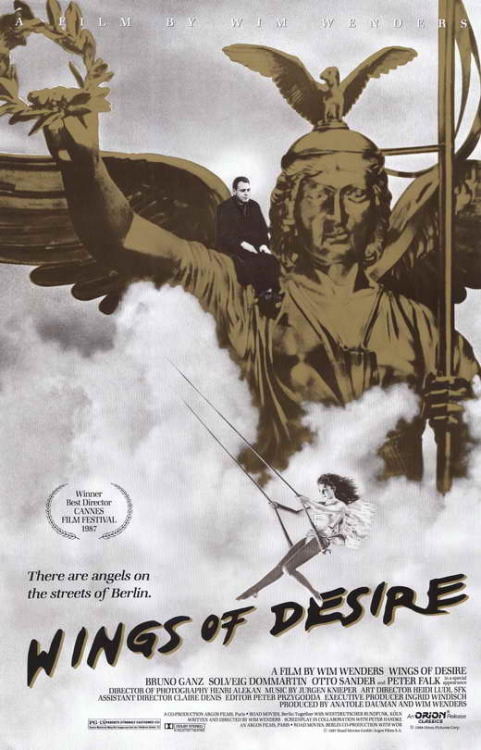 posters for Wim Wender’s Der Himmel über Berlin (The Heavens Over Berlin), Wings of Desire, 1987