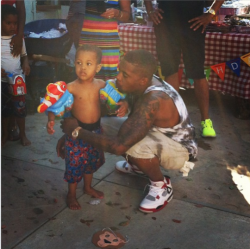 Real-Hiphophead:  Nas And His Son Knight Jones (Top) Knight’s 3Rd Birthday Party(Bottom)