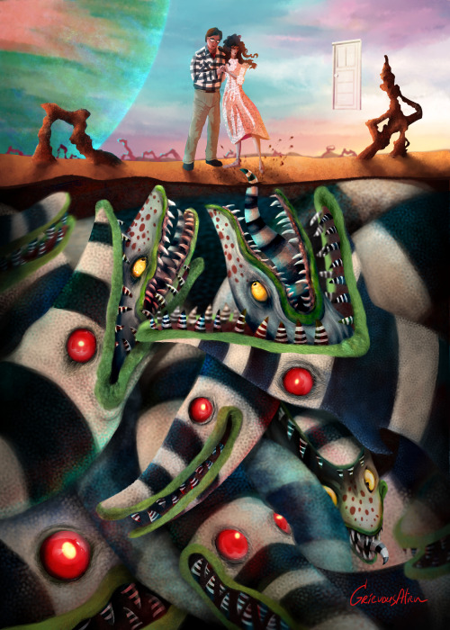 “Sandworm oasis”One of the pieces I did for the @THESTRANGEANDUNUSUALPROJECTMissed your chance to ge