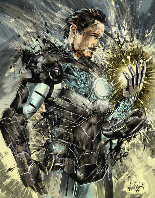 herochan:  Iron Man Illustration by JP Valderrama DeviantART ll Tumblr ll Facebook ll Store 11” X 14” Giclee print, S/N Regular edition of 50, Cool blue War Machine variant edition of 25. Part of the Gizmos and Gadgets art show at the Bottleneck