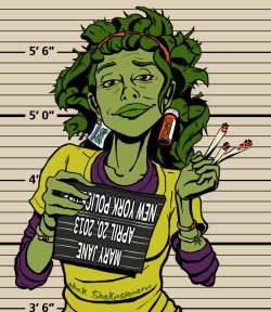 420weedgraphics:  Mary Jane Mug Shot by nickshakespeare