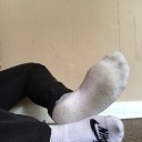 socklickersworld:alphamalesocks:Stay down on the floor, down beneath my feet. I am