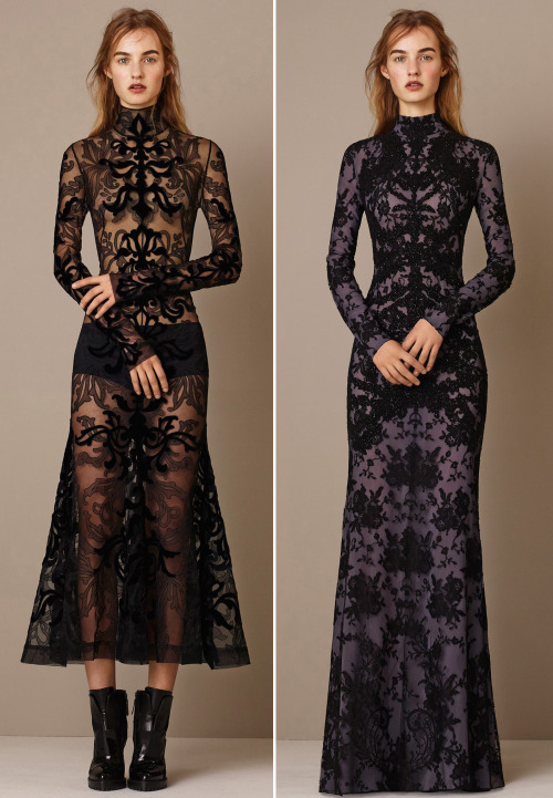 runwayandbeauty:Maartje Verhoef - Alexander McQueen Pre-Fall 2015.