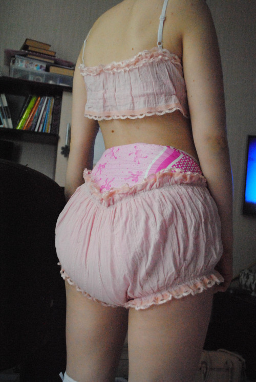 daddys-pup:So…Daddy dressed me. Not sure if the point was to dress me, actually.