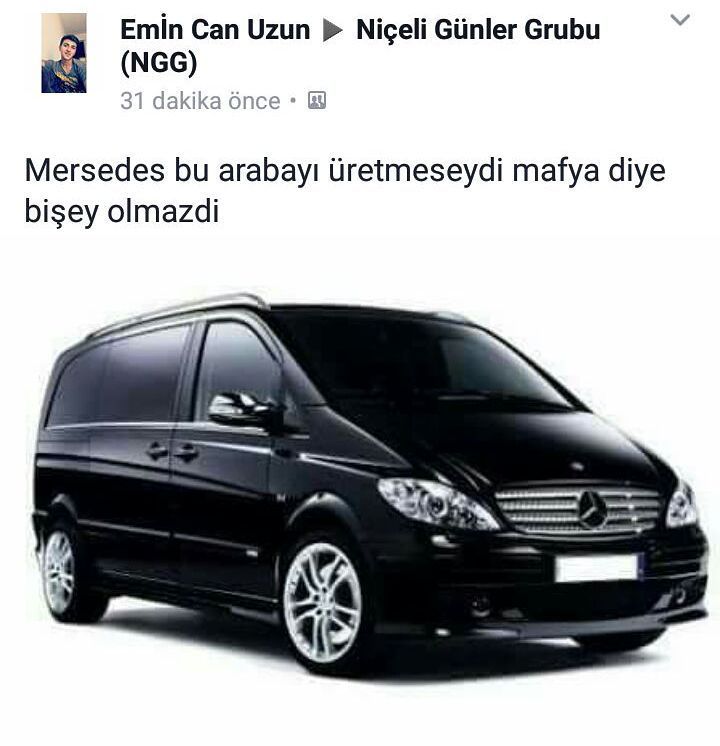 Mercedes bu arabayı...