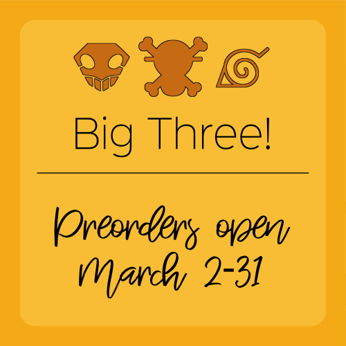 sjbigthreezine: Pre-orders for the Big Three! Zine are officially open! This zine focuses on the Sho