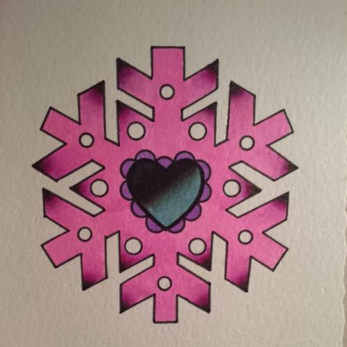 roxybob:  Pink Snowflake for a christmas adult photos