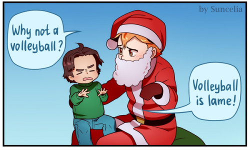 suncelia-art:Haikyuu!! “What do you want for Christmas?” part 2/6