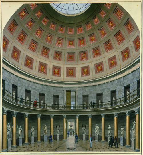 Karl Friedrich Schinkel, Rotunda, Museum Berlin. 2 | Carl Emanuel Conrad, Rotunde des Alten Museums 