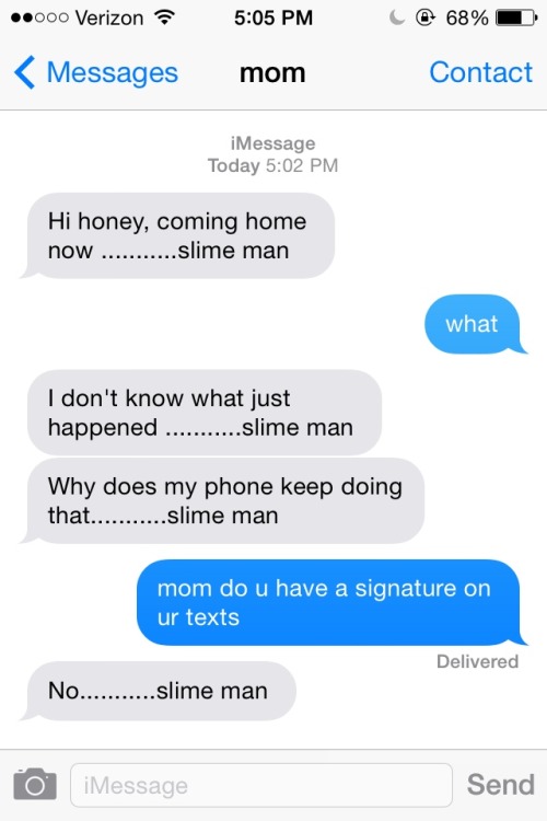 dadfckr: my mom uses ellipses at the end of all her texts so naturally i made this shortcut on her p