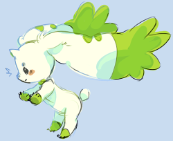 varigo:  tiny terriermon tryin to push away my troubles. go on little guy i believe in you 