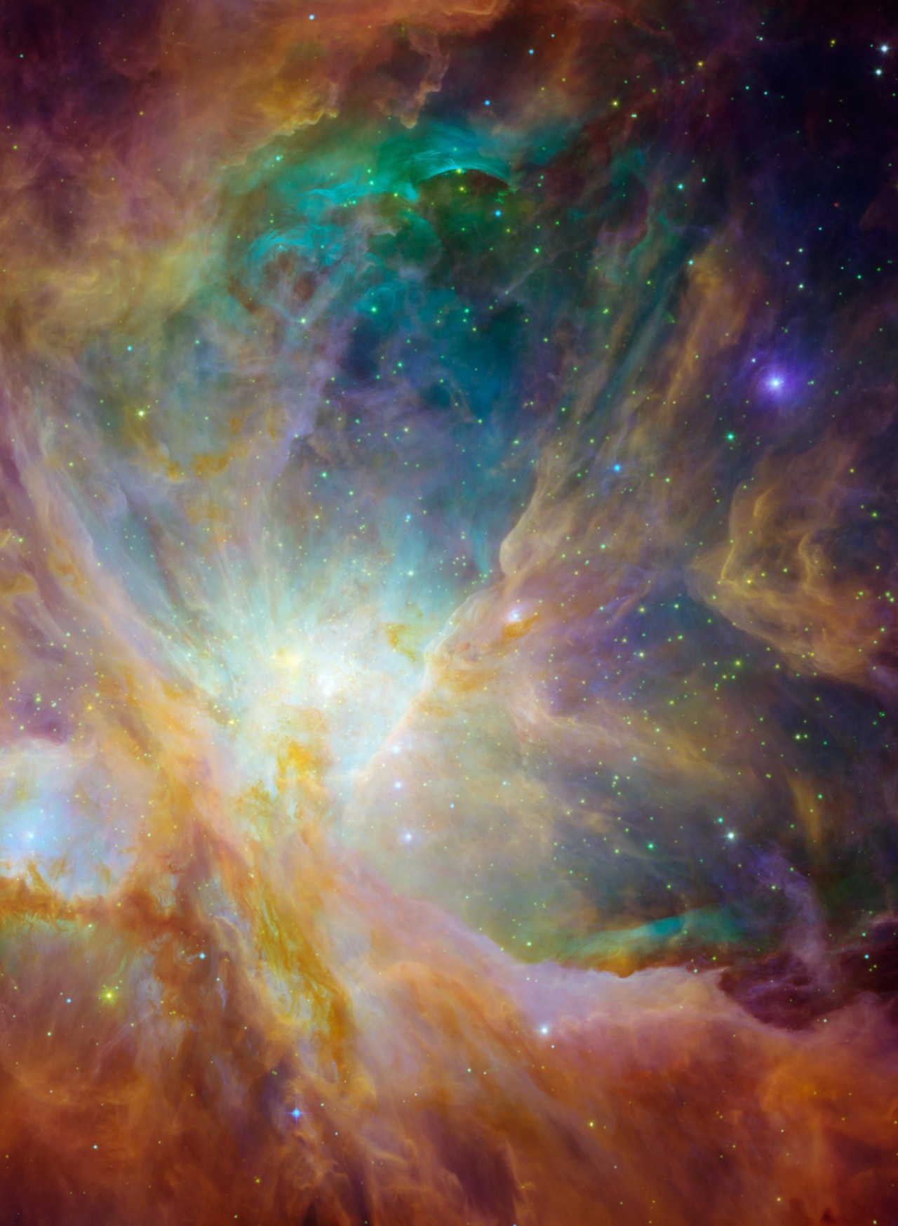 astronomicalwonders:  Rainbows in Orion - For Today’s Special Occasion!After the