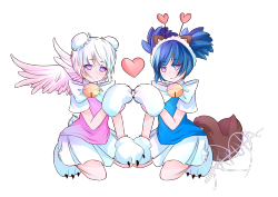 chinesedriveby:  The commissions for Kira, Story, &amp; Rance!! The stream! I even got Icye to watch my stream &lt;3 She’s amazing, I was so happy! &lt;3 @erinkitten   Happy to have been there c: