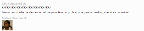 trolllencio:  1° Reação:  2° Reação: 