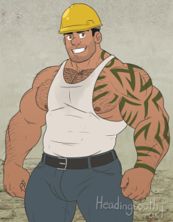 headingsouthart:  Construction Guy and alternatesdid this one a while ago and forgot to post D: