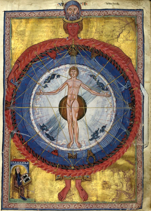 discardingimages:Hildegard’s visionHildegard von Bingen, Liber Divinorum Operum, Rupertsberg c. 1210