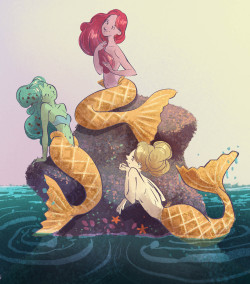Valerie-Rustad:  I Had A Dream About Ice Cream Mermaids With Waffle Cone Tails And