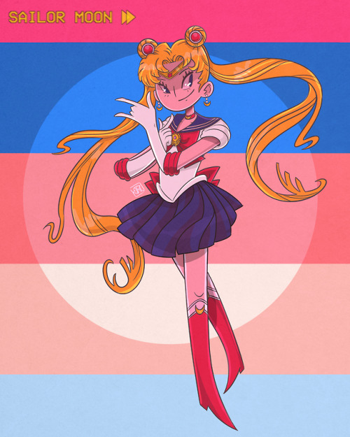 iguanadonis:Preview of a Sailor Moon print I’ll be selling at Savannah ComicCon and online! Ar