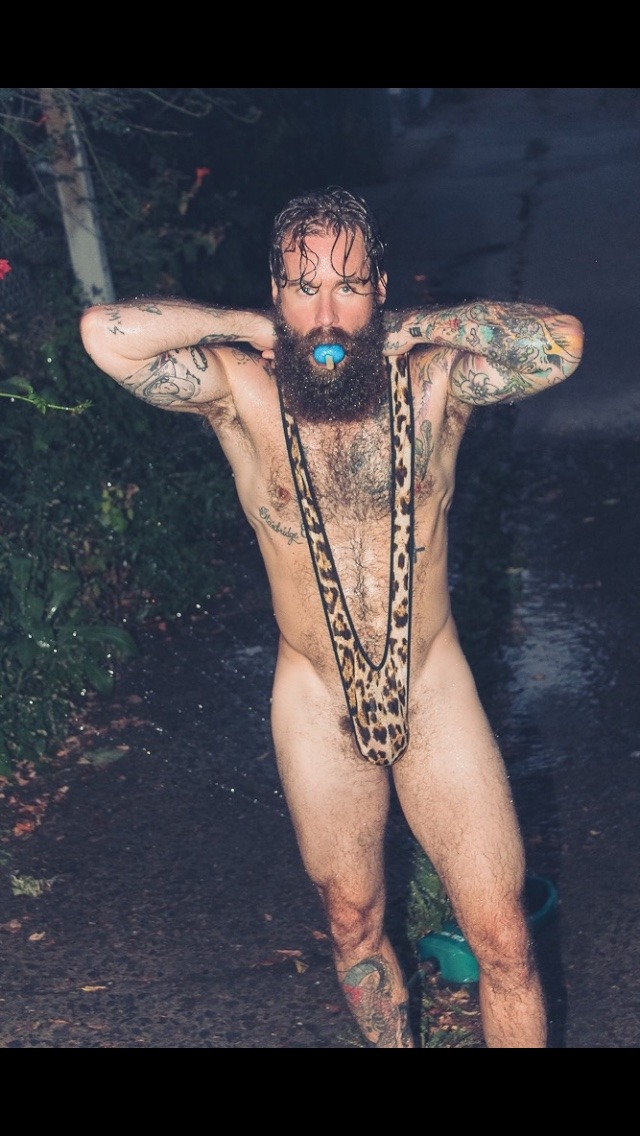 gabeladuke:  Shot by tristanginger #mankini #bananahammock #popsicles #BroMos #tattoos